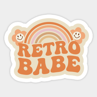 Retro Babe Sticker